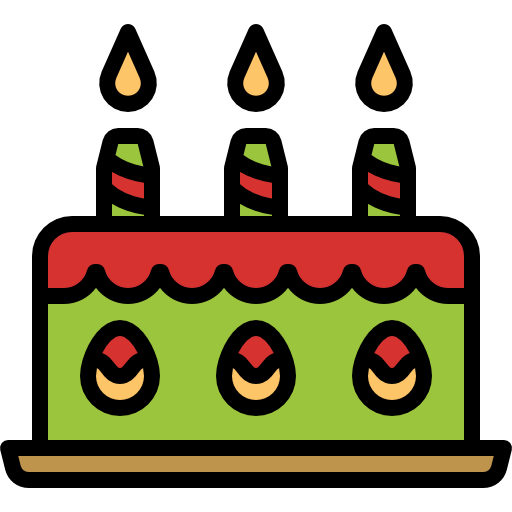 Birthday cake Linector Lineal Color icon