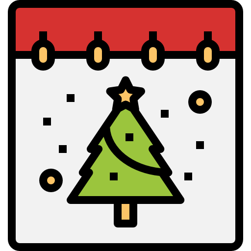 Christmas day Linector Lineal Color icon