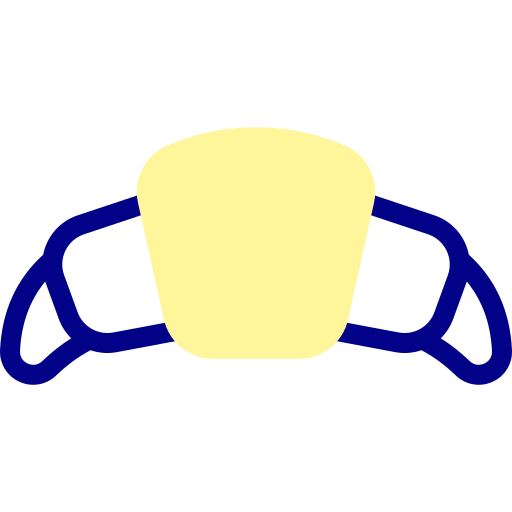 クロワッサン Detailed Mixed Lineal color icon