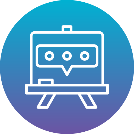 discuter Generic Flat Gradient Icône