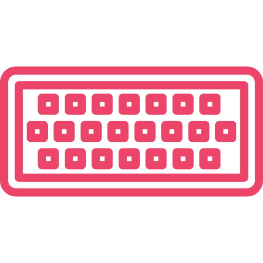 teclado Generic Outline Color Ícone