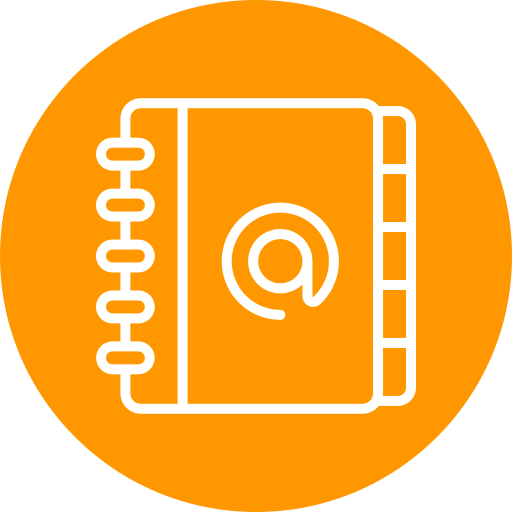 rubrica telefonica Generic Circular icona