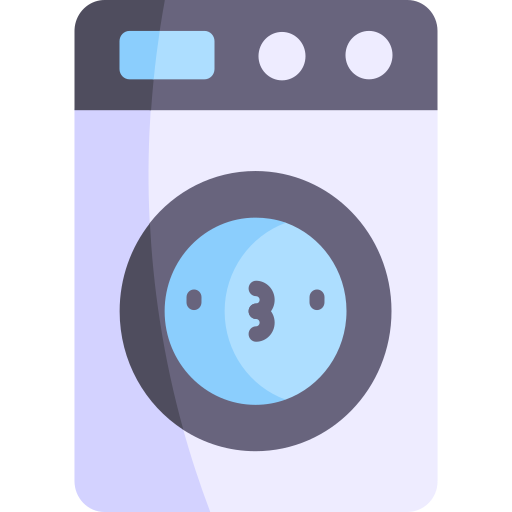 lavadora Kawaii Flat icono