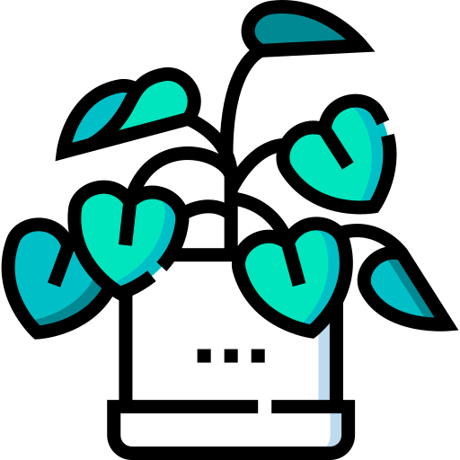 philodendron Detailed Straight Lineal color Icône