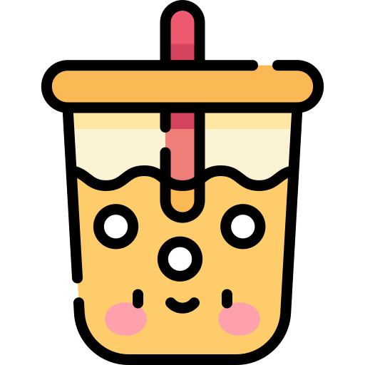 Bubble tea Kawaii Lineal color icon