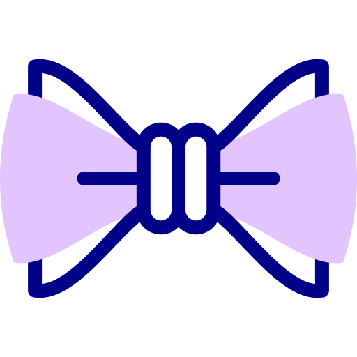 Bow tie Detailed Mixed Lineal color icon