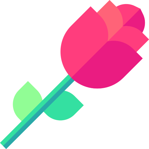 rose Basic Straight Flat icon