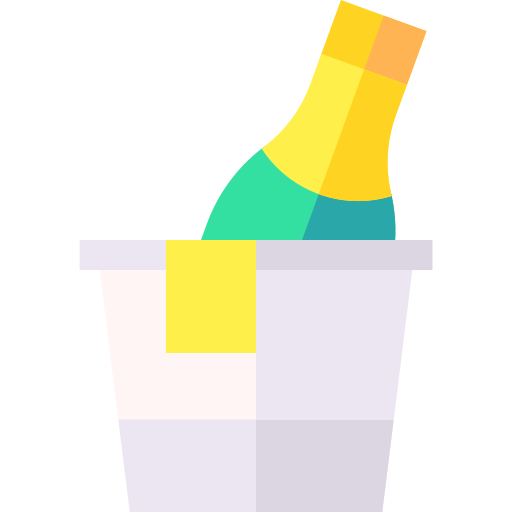 шампанское Basic Straight Flat иконка