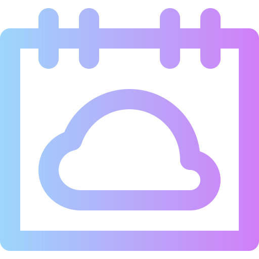 Calendar Super Basic Rounded Gradient icon