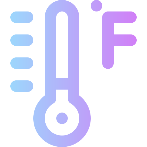 温度 Super Basic Rounded Gradient icon