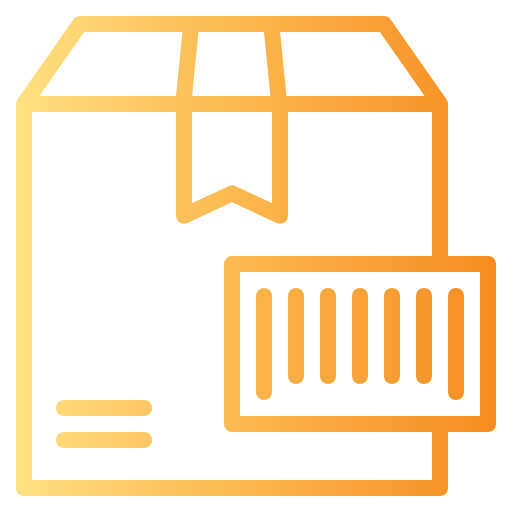 caja de entrega Generic Gradient icono