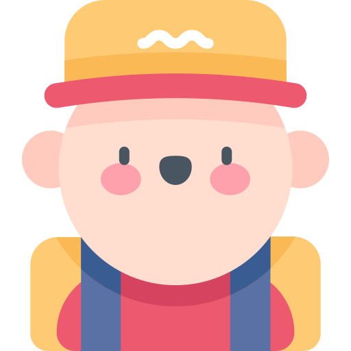 Delivery man Kawaii Flat icon