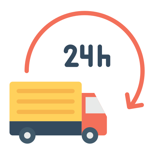 24 hours delivery Generic Flat icon