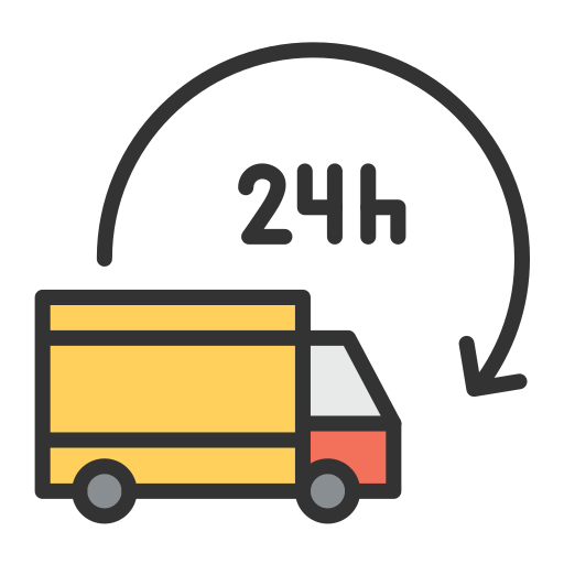 24 hours delivery Generic Outline Color icon