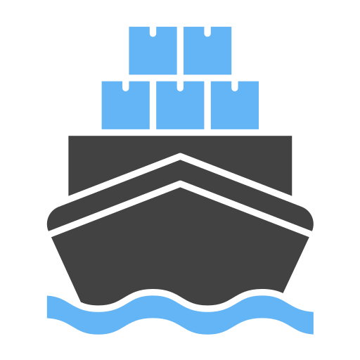 Cargo boat Generic Blue icon