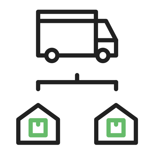 Distribution Generic Outline Color icon