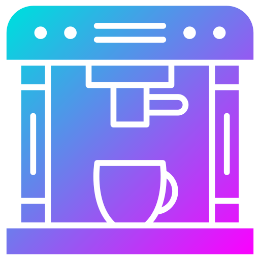 koffiezetapparaat Generic Flat Gradient icoon