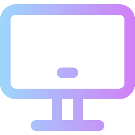 Television Super Basic Rounded Gradient icon