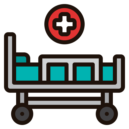 lit d'hôpital Generic Outline Color Icône