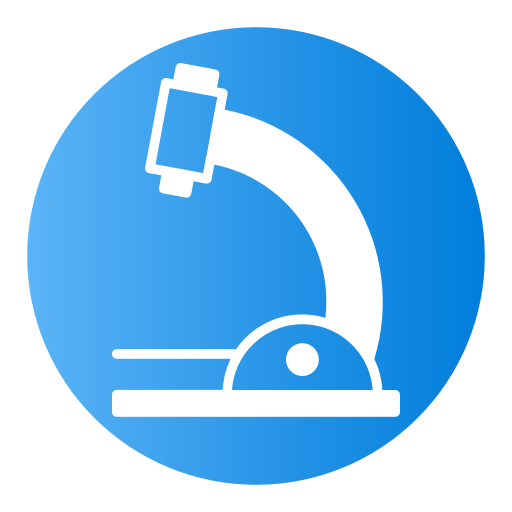 microscopio Generic Flat Gradient icono