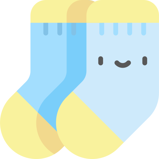 Socks Kawaii Flat icon