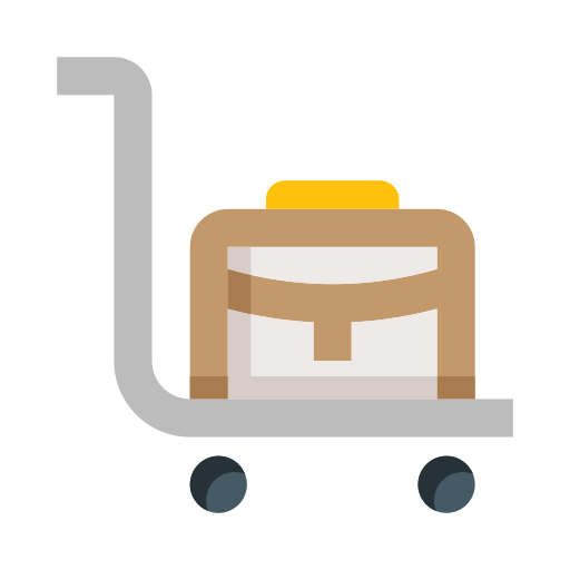 Luggage cart edt.im Lineal color icon
