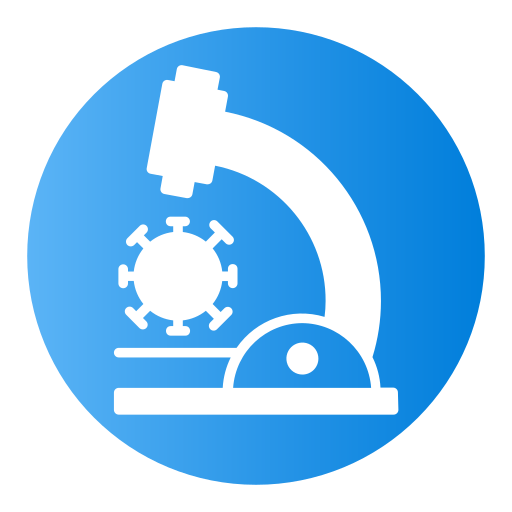 microscoop Generic Flat Gradient icoon