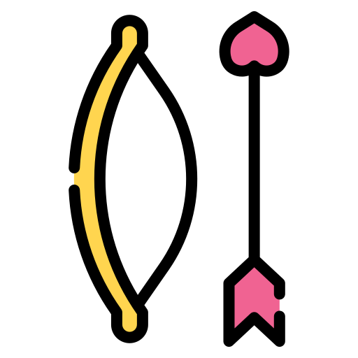 flecha de cupido Generic Outline Color icono