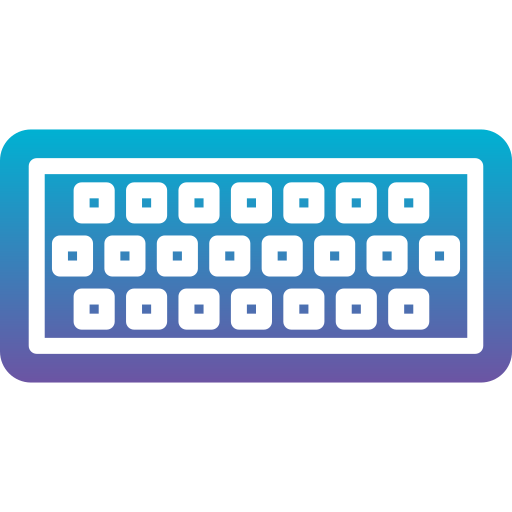 toetsenbord Generic Flat Gradient icoon