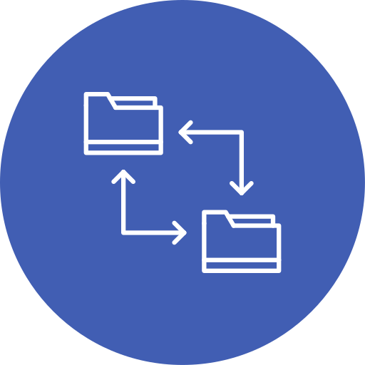 File sharing Generic Circular icon
