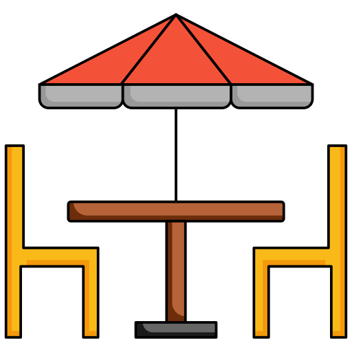 tavolo da pranzo Generic Thin Outline Color icona