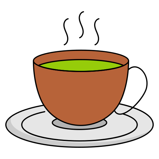 Зеленый чай Generic Thin Outline Color иконка