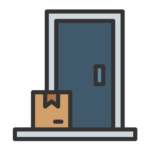 Door delivery Generic Outline Color icon