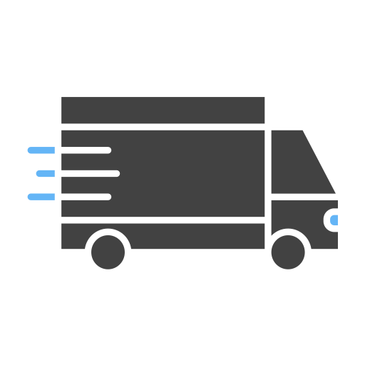 camion delle consegne Generic Blue icona
