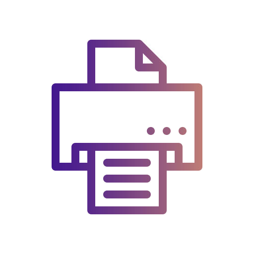 Printer Generic Gradient icon