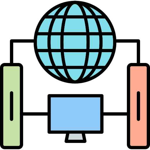servidor en línea Generic Outline Color icono