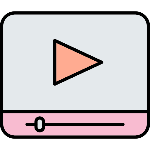 wideo Generic Outline Color ikona