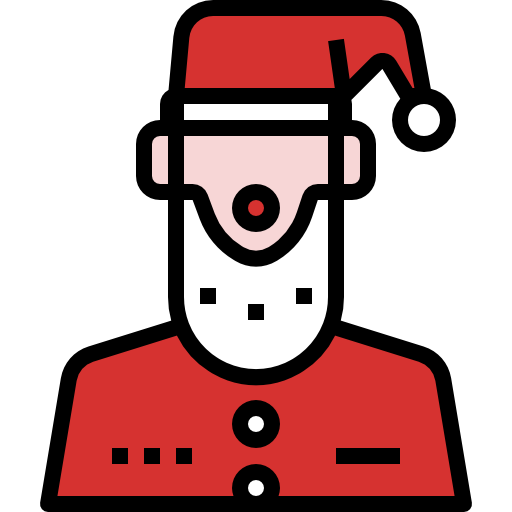 Santa claus Linector Lineal Color icon