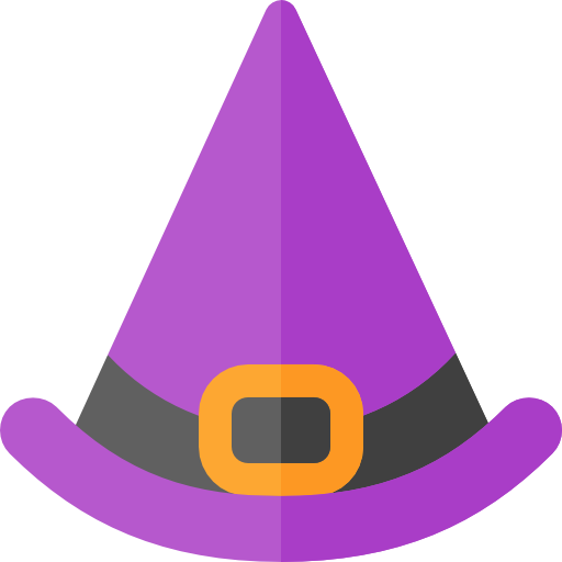 kapelusz czarownicy Basic Rounded Flat ikona