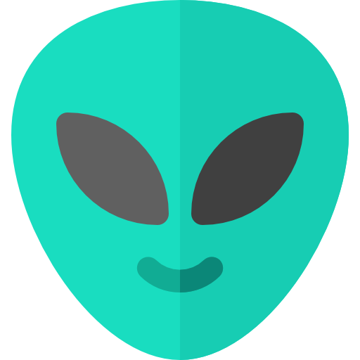 extraterrestre Basic Rounded Flat Icône