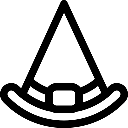 마녀 모자 Basic Rounded Lineal icon