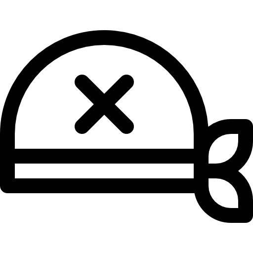 海賊スカーフ Basic Rounded Lineal icon