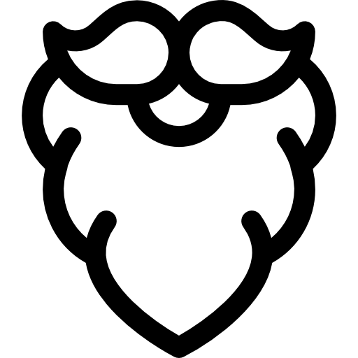 ひげ Basic Rounded Lineal icon