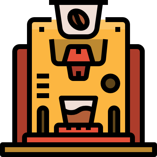 Coffee machine Linector Lineal Color icon