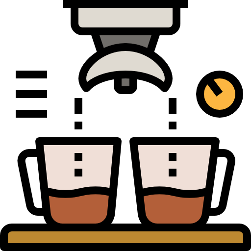 kaffeemaschine Linector Lineal Color icon