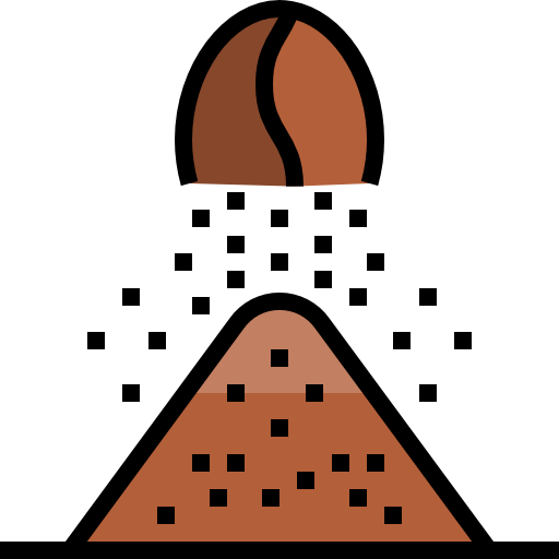 Coffee beans Linector Lineal Color icon
