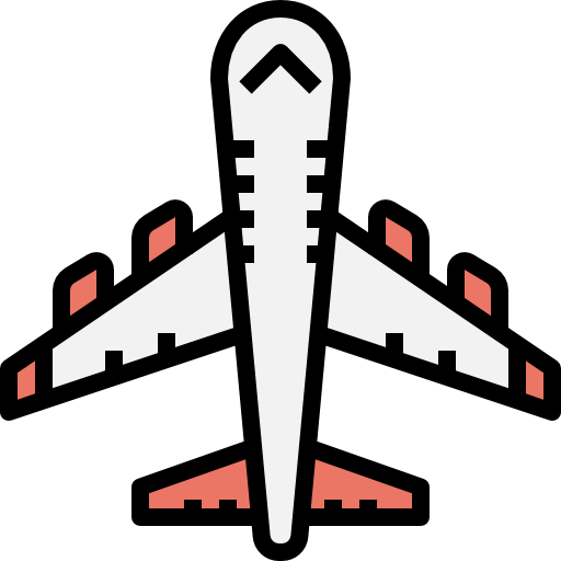 avión Linector Lineal Color icono