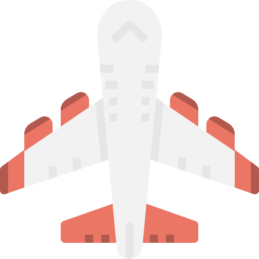vliegtuig Linector Flat icoon