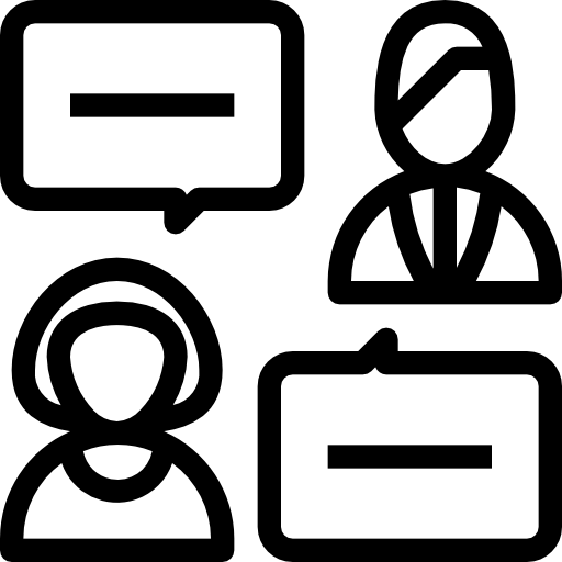 그룹 채팅 Accurate Lineal icon