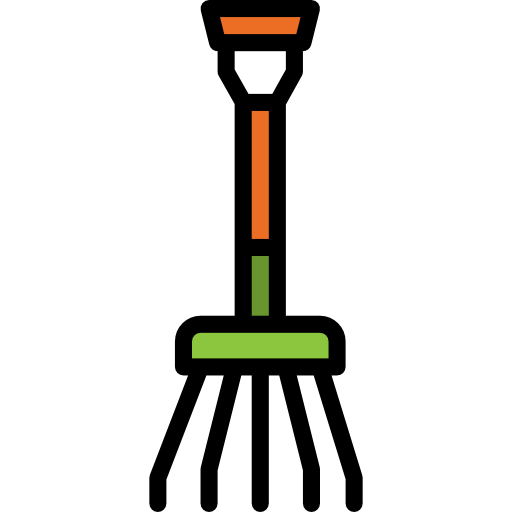 tenedor Linector Lineal Color icono